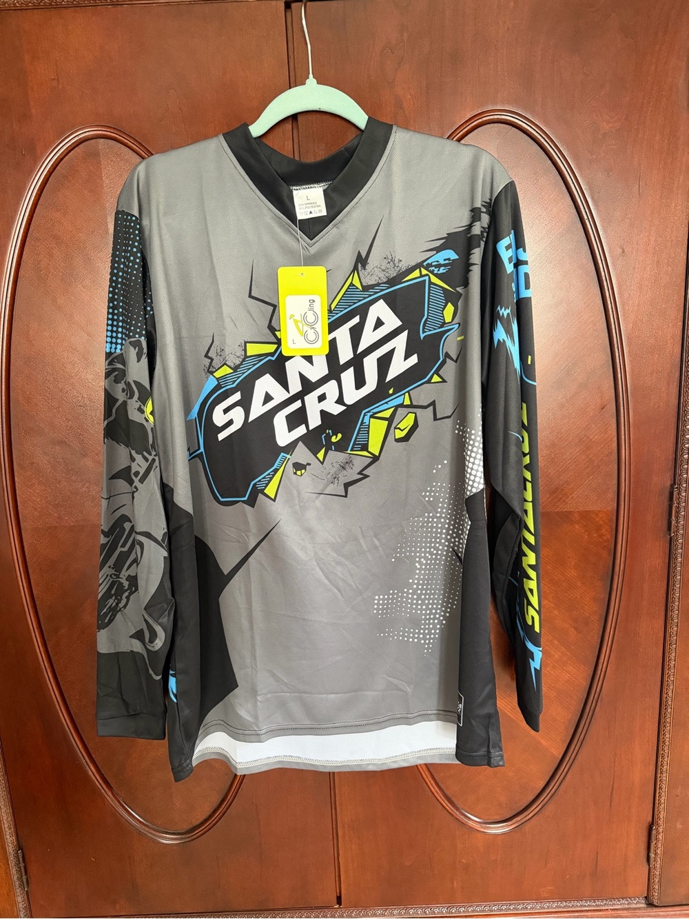 Santa Cruz Long Sleeve Gray Graphic Jersey